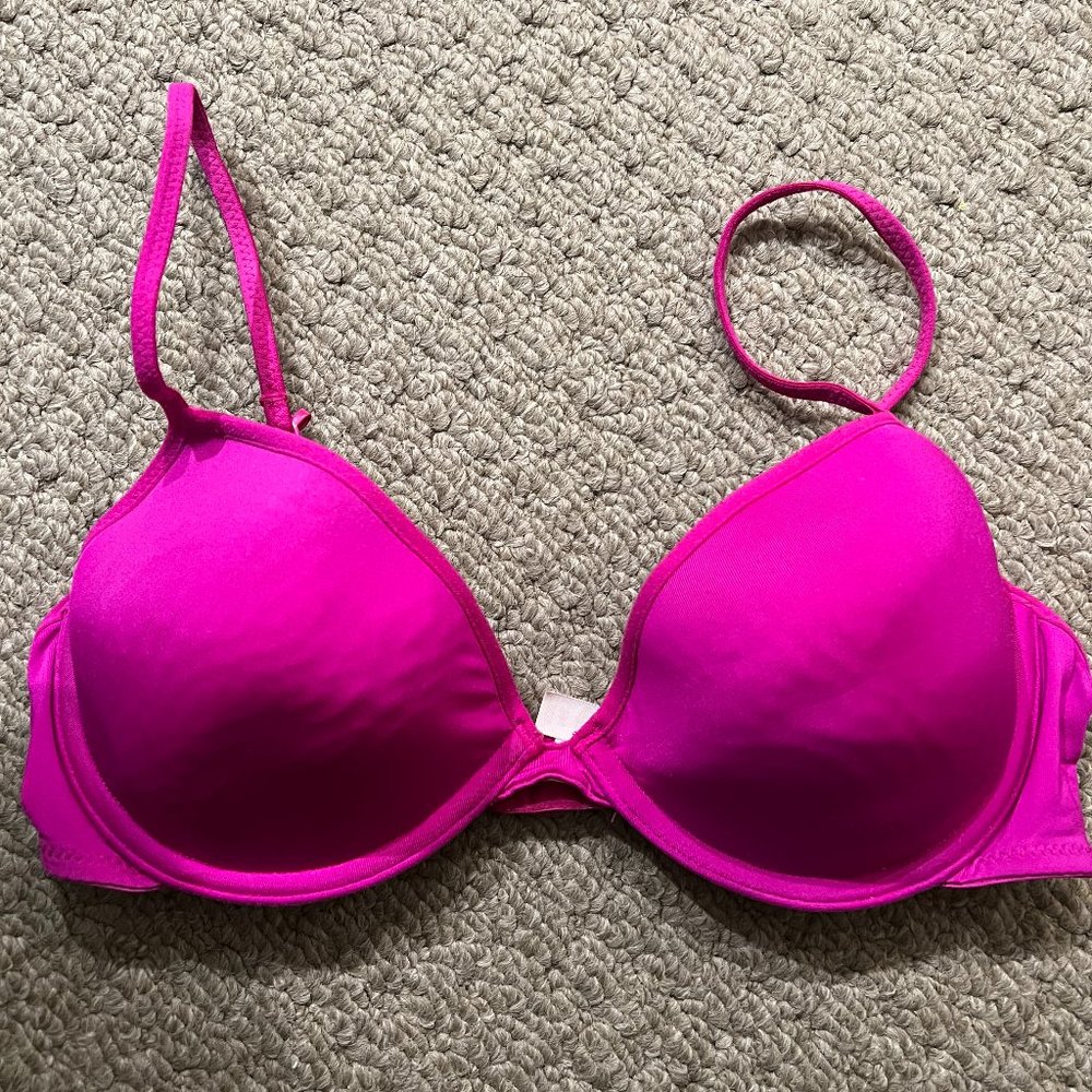 EUC Xhilaration Magenta T-Shirt Bra 36B